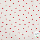 BORD-CÔTE IMPRIMÉ CŒURS FOND ROUGE - My Little Coupon