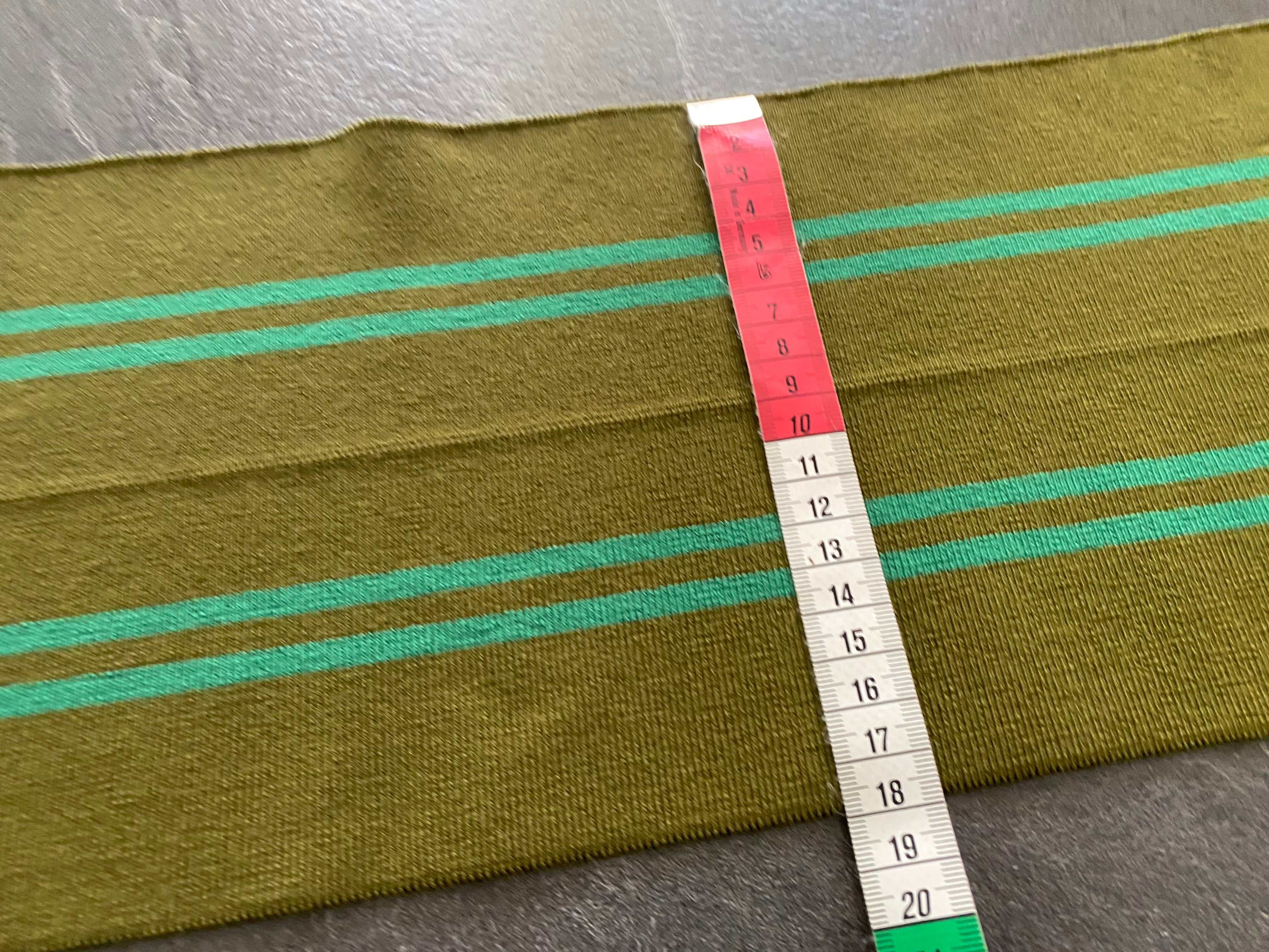 BORD CÔTE KAKI RAYURE MENTHE 100X8,5cm - My Little Coupon
