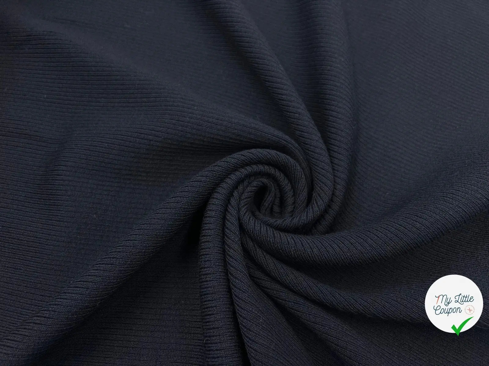 BORD COTE LOURD BLEU STRETCH - My Little Coupon - tissu - coudre
