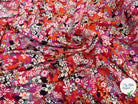 BORKEN CREPE TISSU IMPRIMÉ TACHES FUCHSIA - My Little Coupon