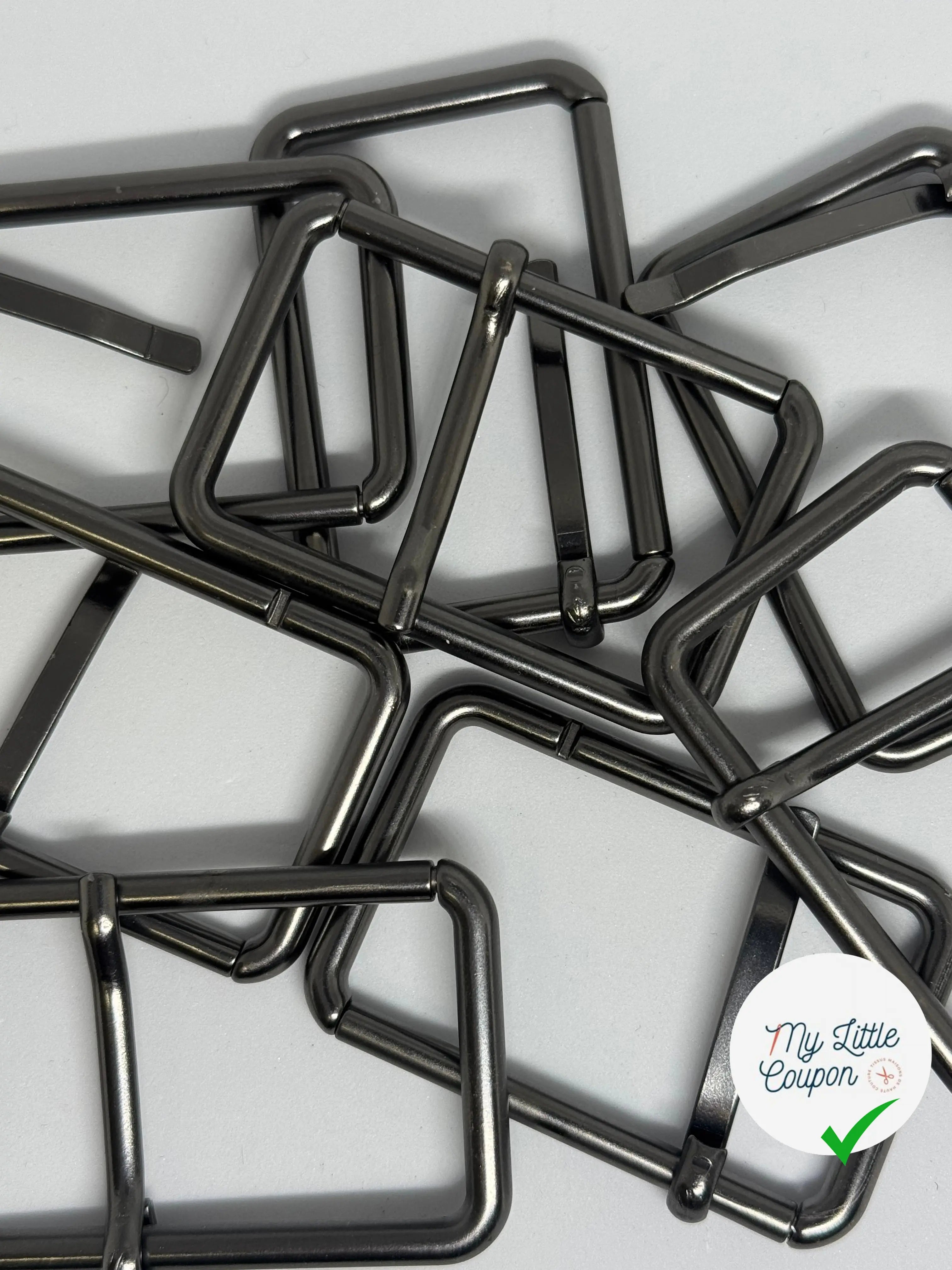 BOUCLE CEINTURE ARGENTE NOIR 55MM - My Little Coupon