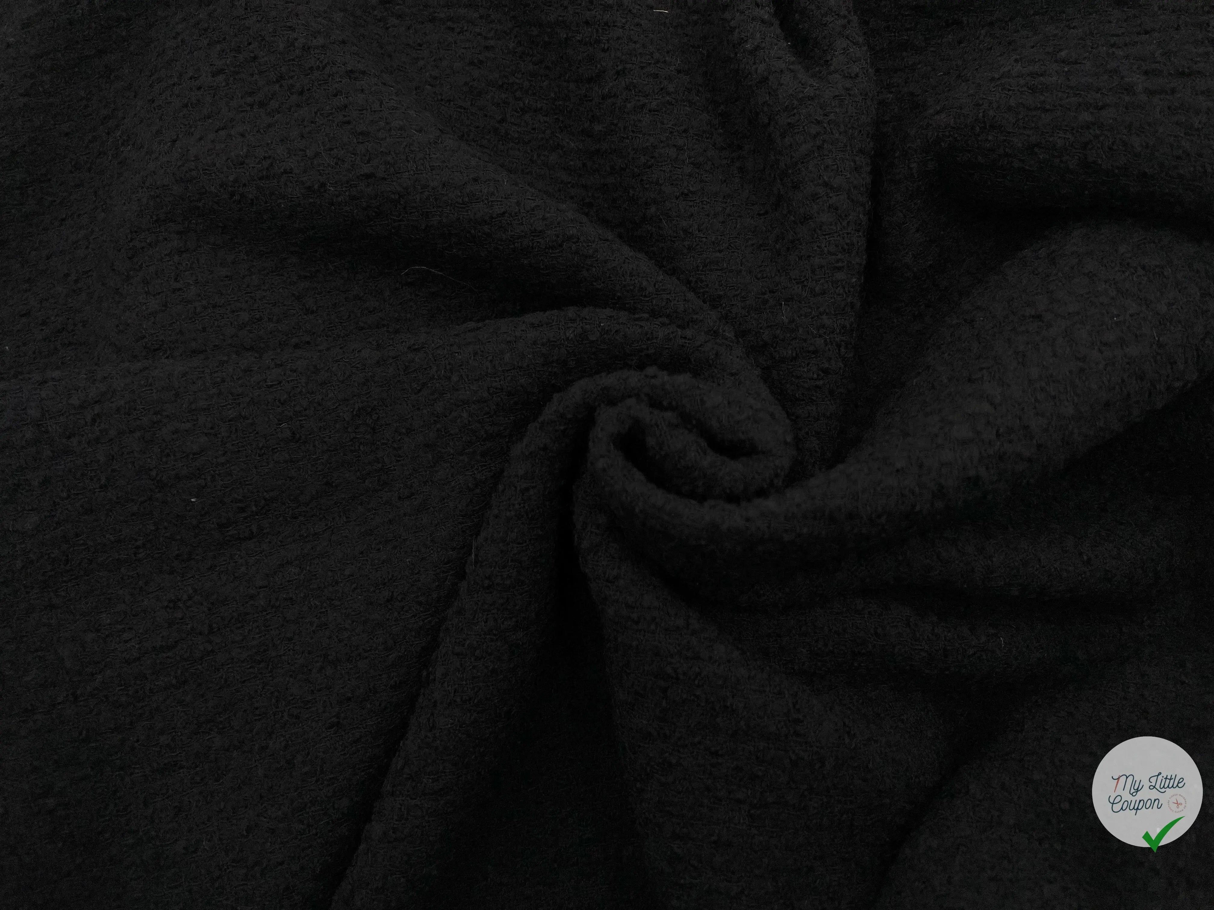 BOUCLETTE NOIR SIMPLE - My Little Coupon - tissu - coudre