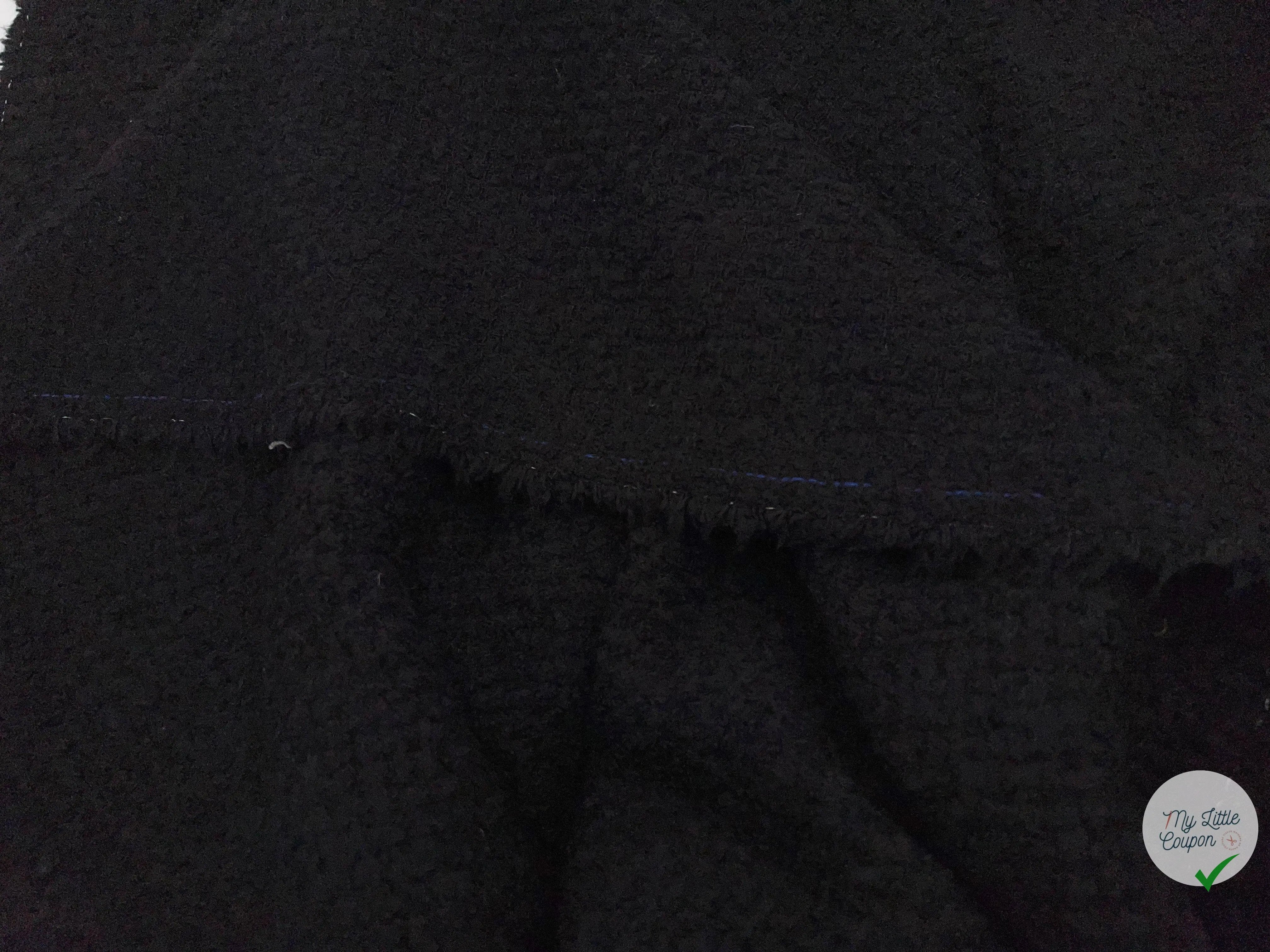 BOUCLETTE NOIR SIMPLE - My Little Coupon - tissu - coudre