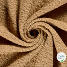 Bouclette stretch unie camel