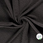 Bouclette stretch unie gris foncé