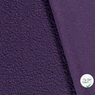 Bouclette stretch unie noir carbone