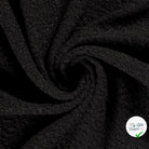 Bouclette stretch unie noir