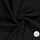 Bouclette stretch unie noir