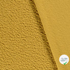 Bouclette stretch unie ocre