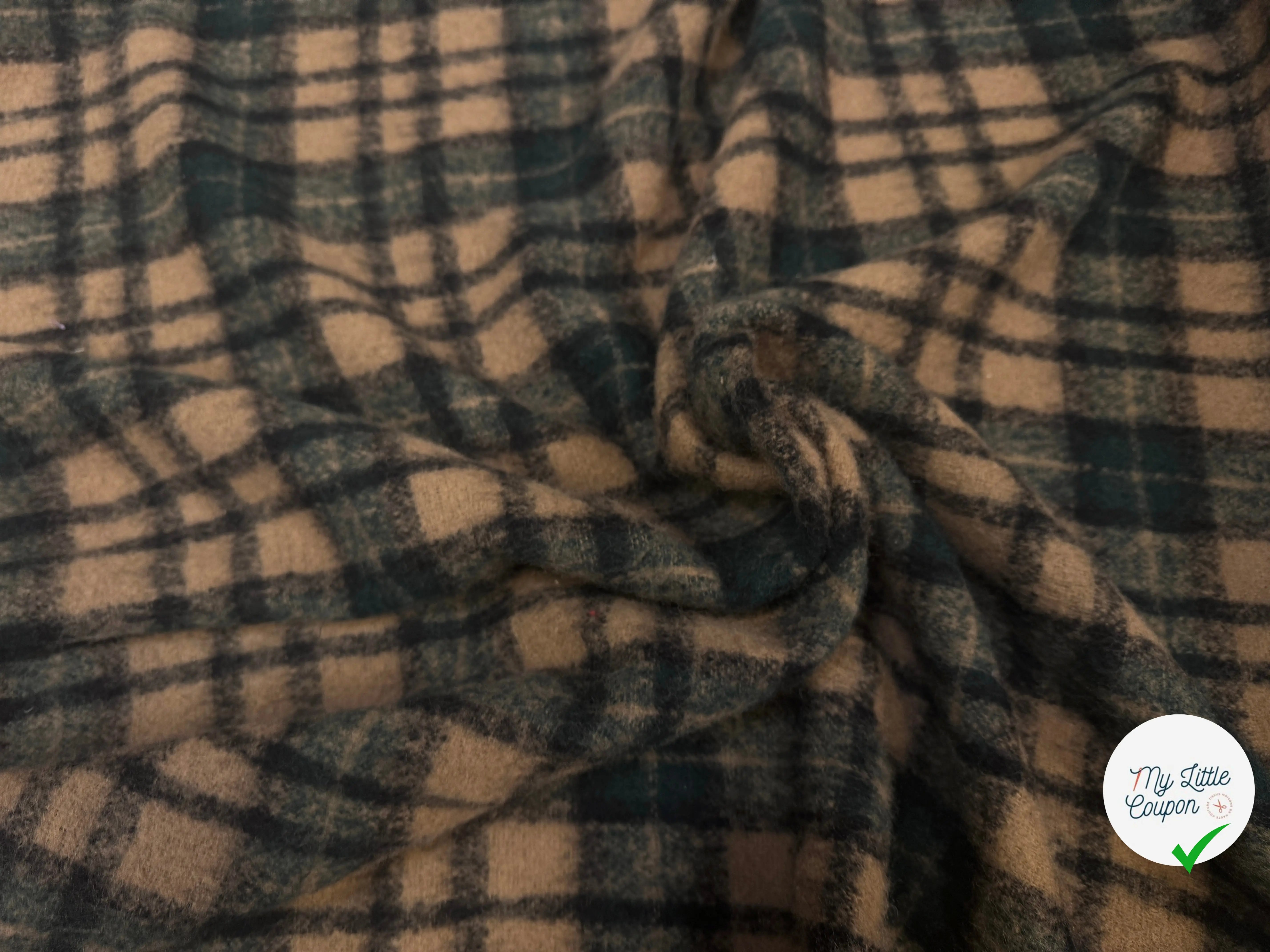 BOUCLETTE TARTAN MARRON VERT - My Little Coupon
