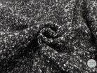 BOUCLETTE TRICOT NOIR CHINÉ GRIS - My Little Coupon - tissu - coudre