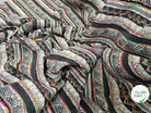 BOURRETTE DE COTON JACQUARD FLUO THÈME INCA - My Little Coupon - tissu - coudre