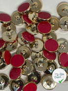 BOUTON À QUEUE FRAMBOISE ET DORE 15MM - LOT DE 2 - My Little Coupon