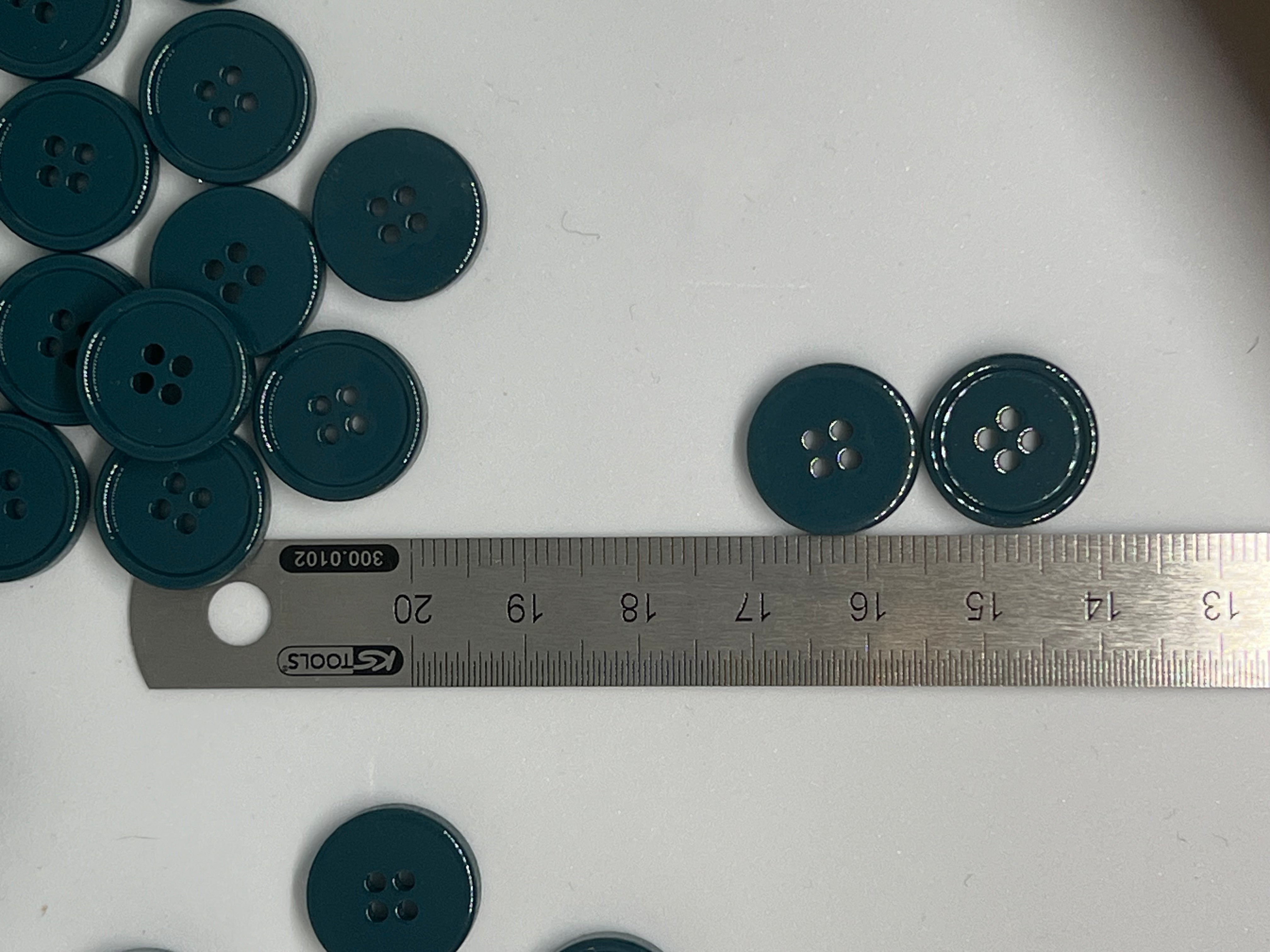 BOUTON BLEU CANARD 15mm  - lot de 2 - My Little Coupon