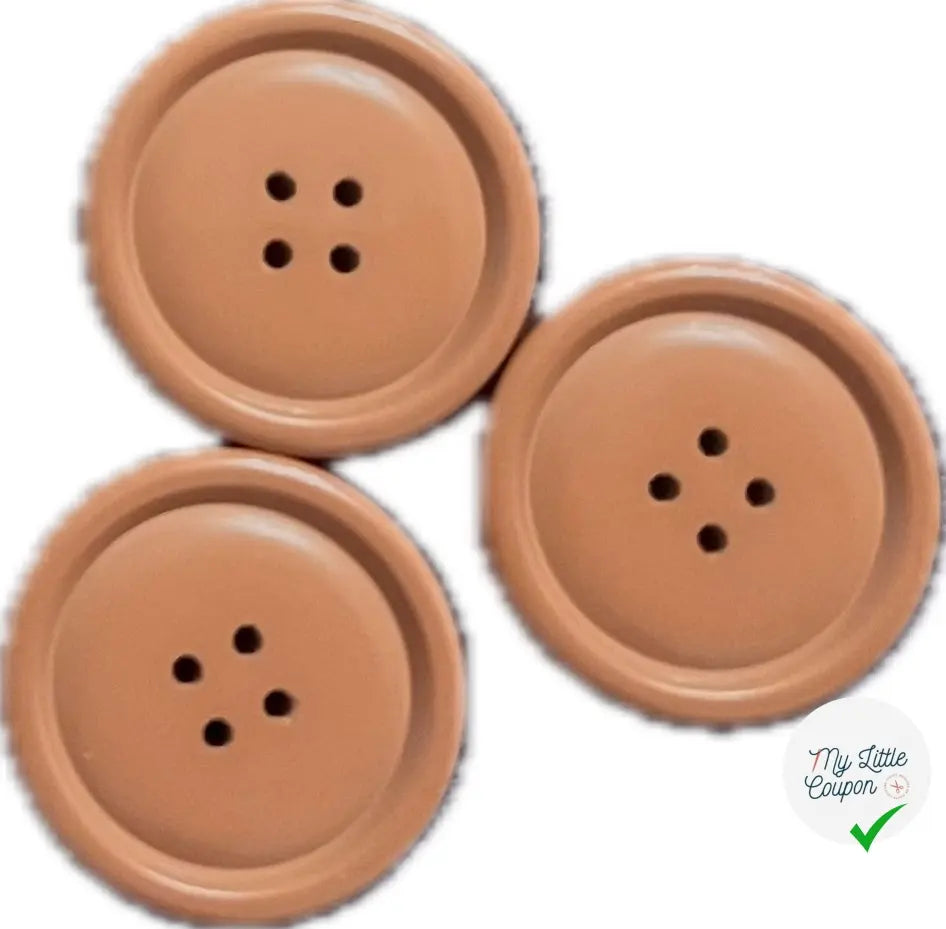 BOUTON CAMEL 25MM DIAMÈTRE - LOT DE 5 - My Little Coupon