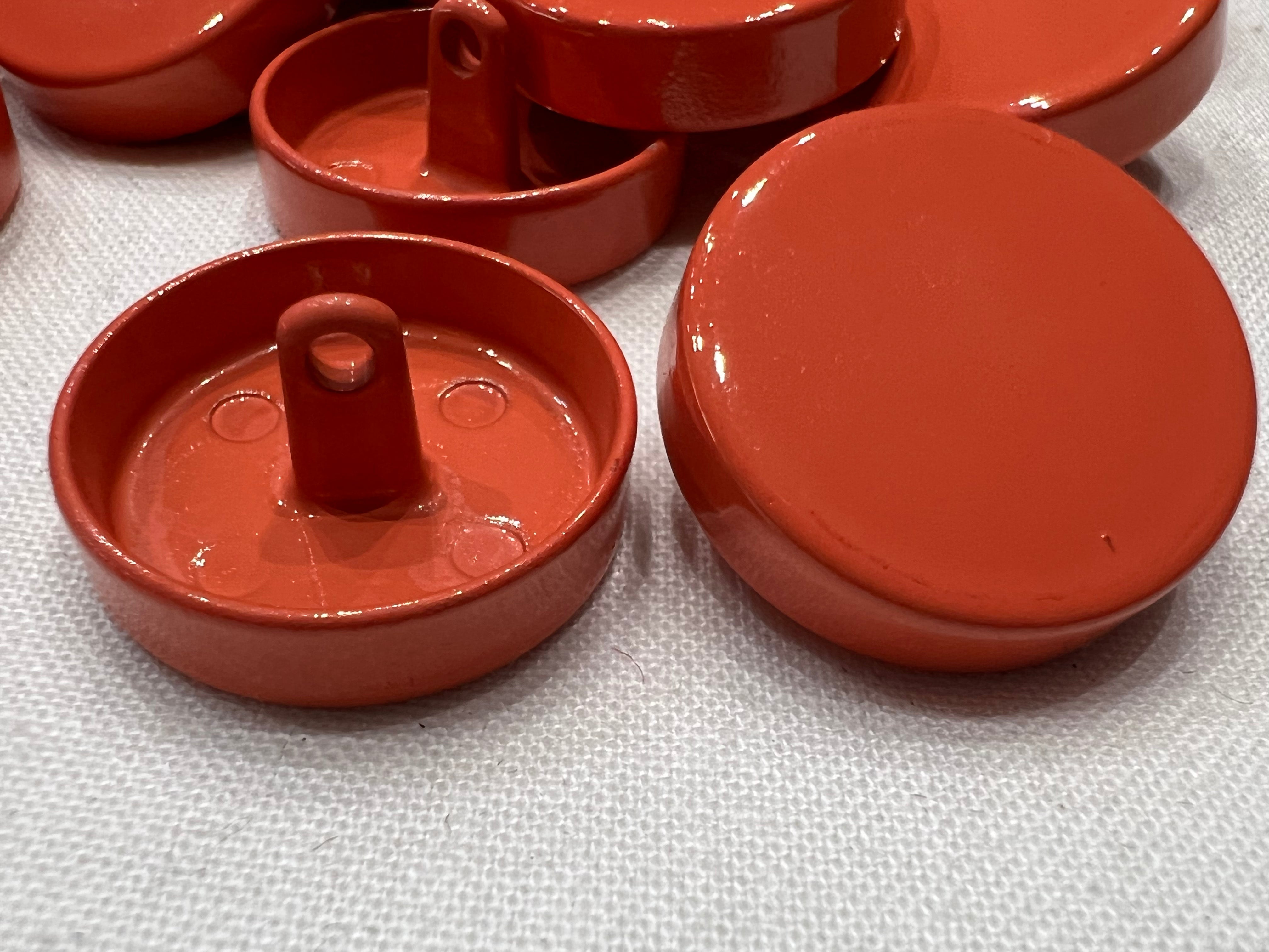 BOUTON CAPSULE ORANGE (lot de 6) 22mm - My Little Coupon