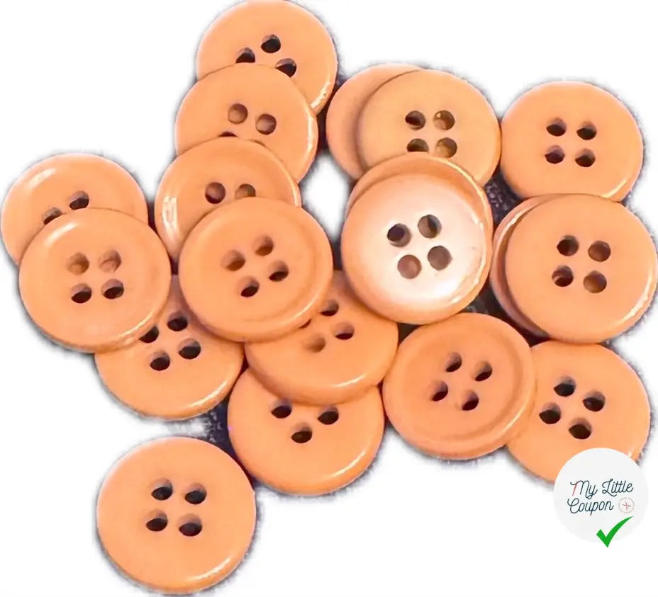 BOUTON CARAMEL 11MM - LOT DE 10 - My Little Coupon