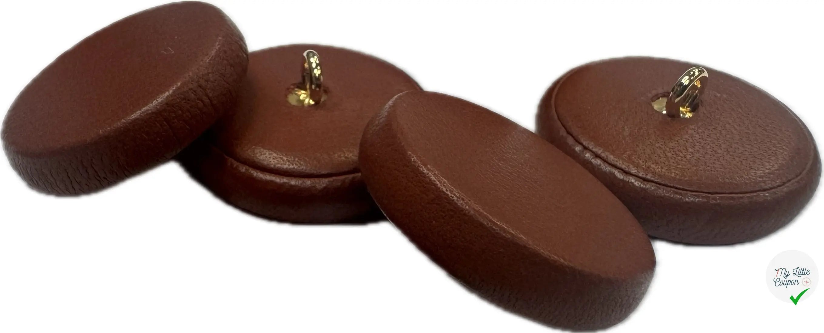 BOUTON CUIR A QUEUE (lot de 2) - My Little Coupon