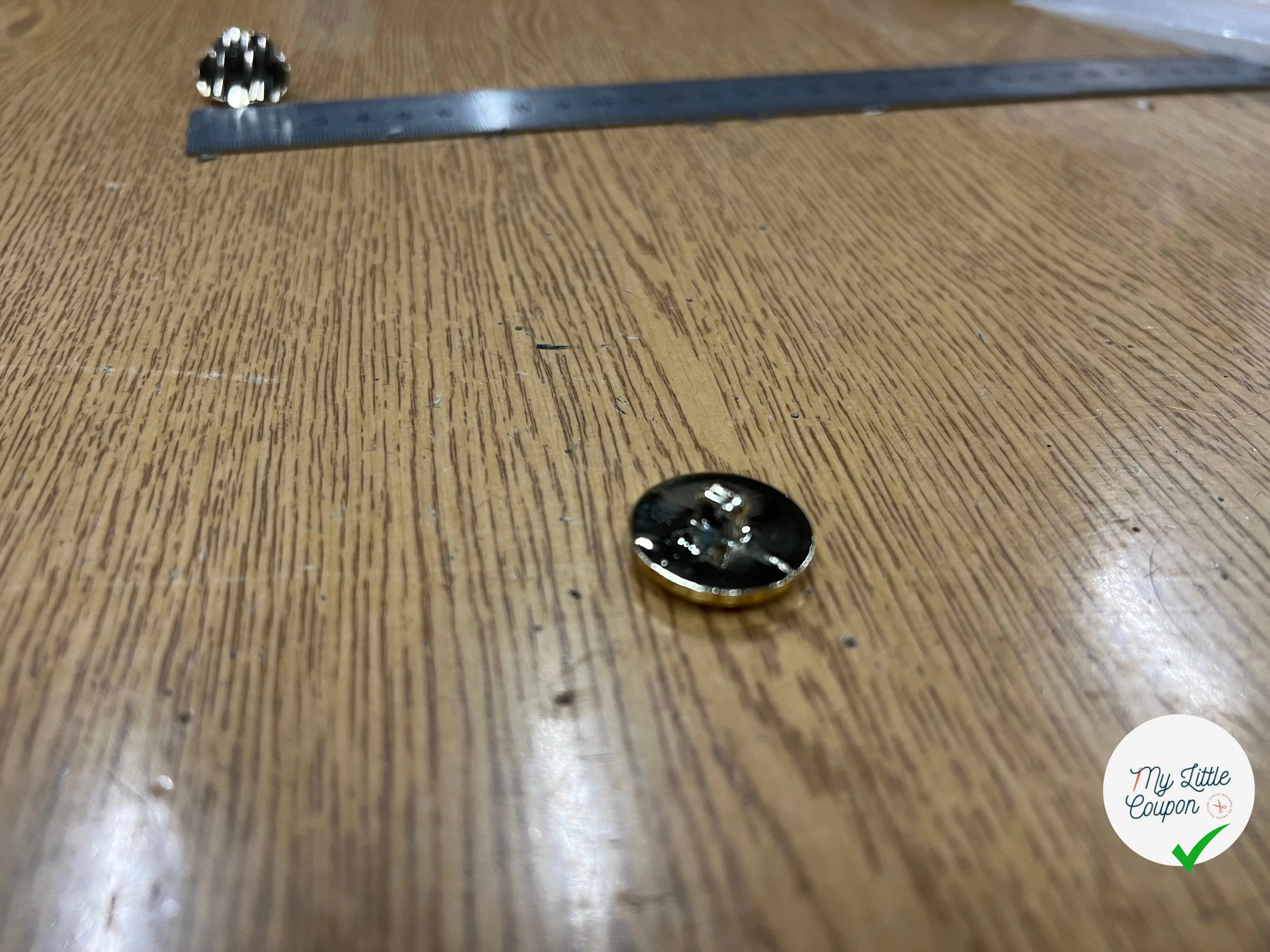 BOUTON DORÉ (lot de 10) - My Little Coupon