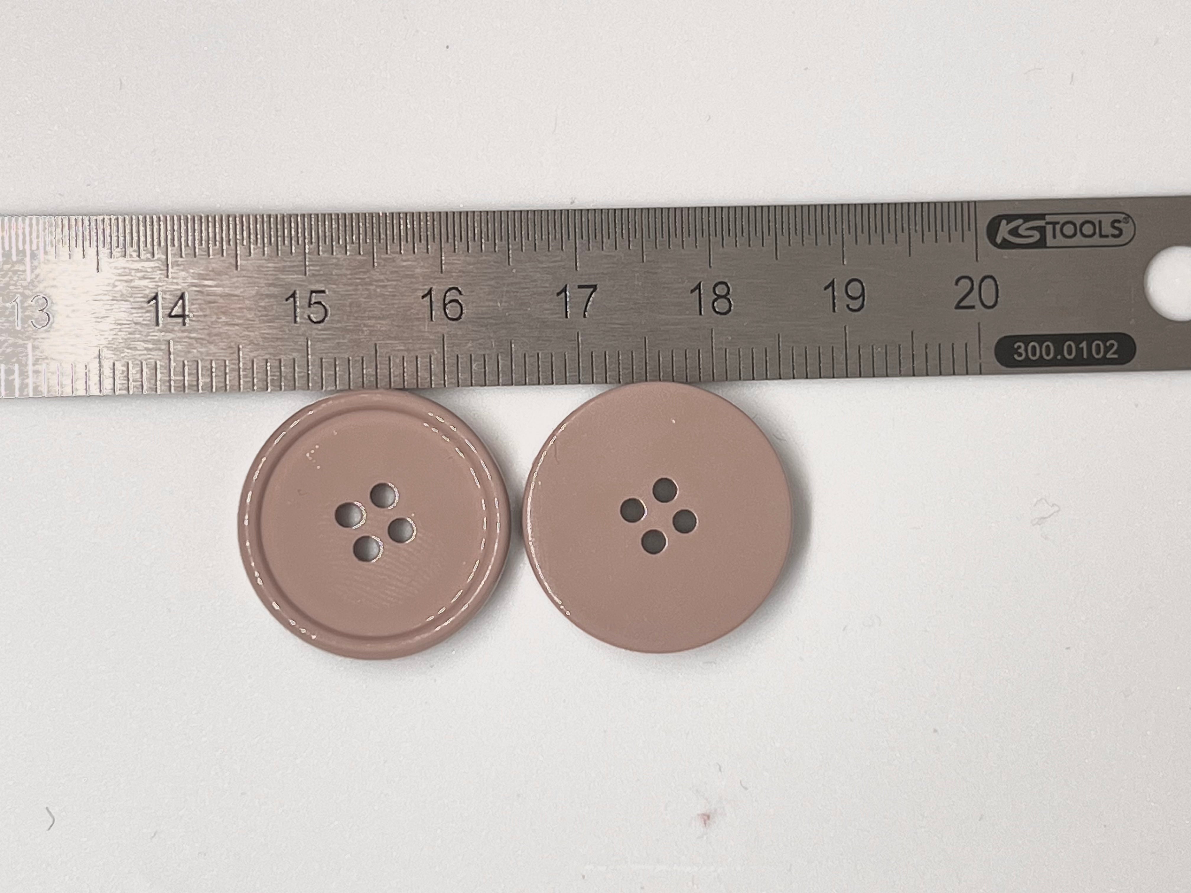 BOUTON EAU DE ROSE 20mm - lot de 2 - My Little Coupon