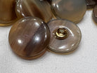 BOUTON MARRON NACRÉ (lot de 6) 22mm - My Little Coupon
