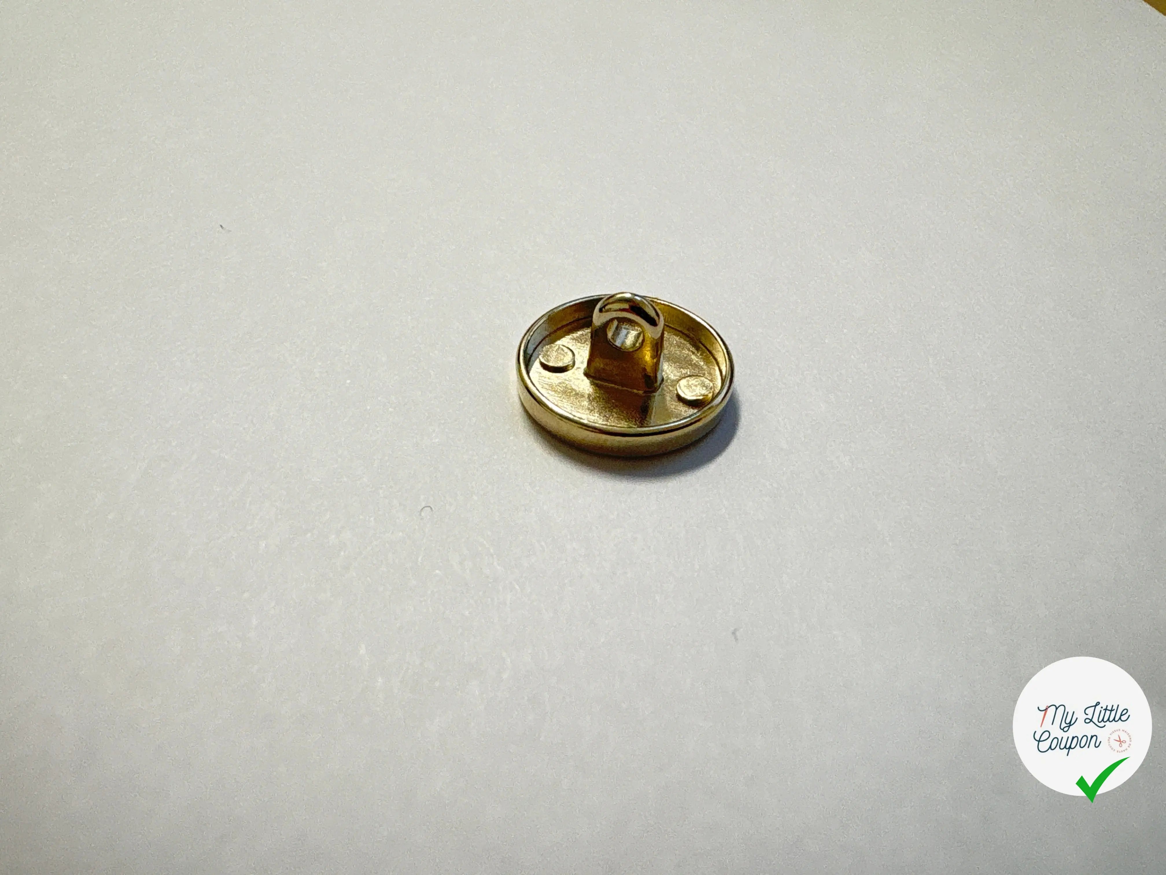 BOUTON MÉTAL DORÉ 15MM - My Little Coupon