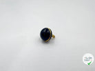 BOUTON MÉTAL PERLE NOIRE DORÉ 10MM - My Little Coupon - tissu - coudre