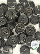 BOUTON NOIR À 4 TROU MARBRÉ 20MM LOT DE 6 - My Little Coupon