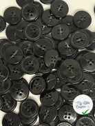 BOUTON NOIR VERNIS 15MM - LOT DE 2 - My Little Coupon