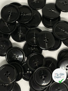 BOUTON NOIR VERNIS 23mm - lot de 2 - My Little Coupon