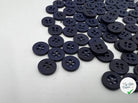 BOUTON POLYESTER 11MM BLEU MARINE - My Little Coupon - tissu - coudre