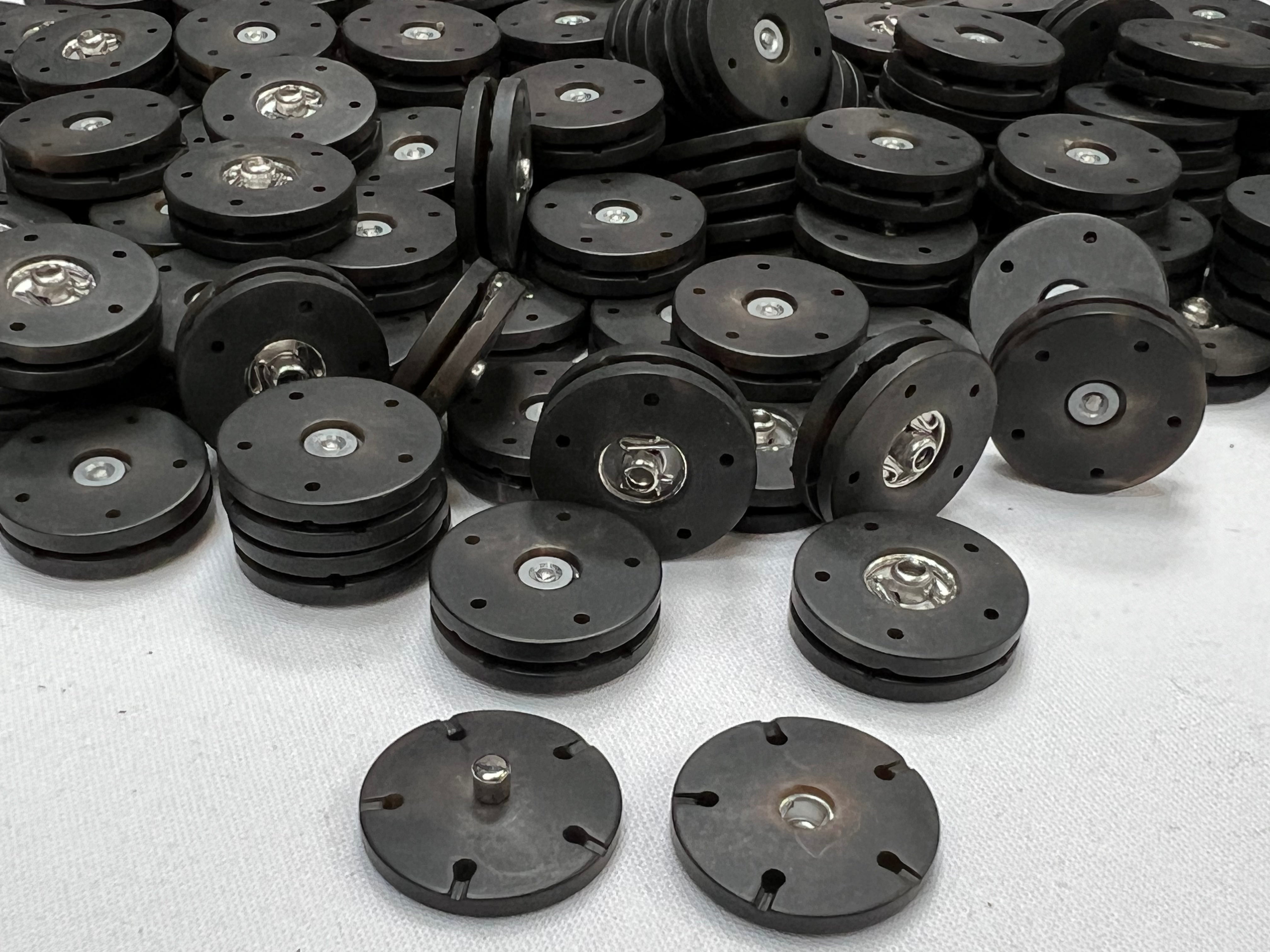 BOUTON PRESSION À COUDRE MARRON (LOT DE 6) - My Little Coupon