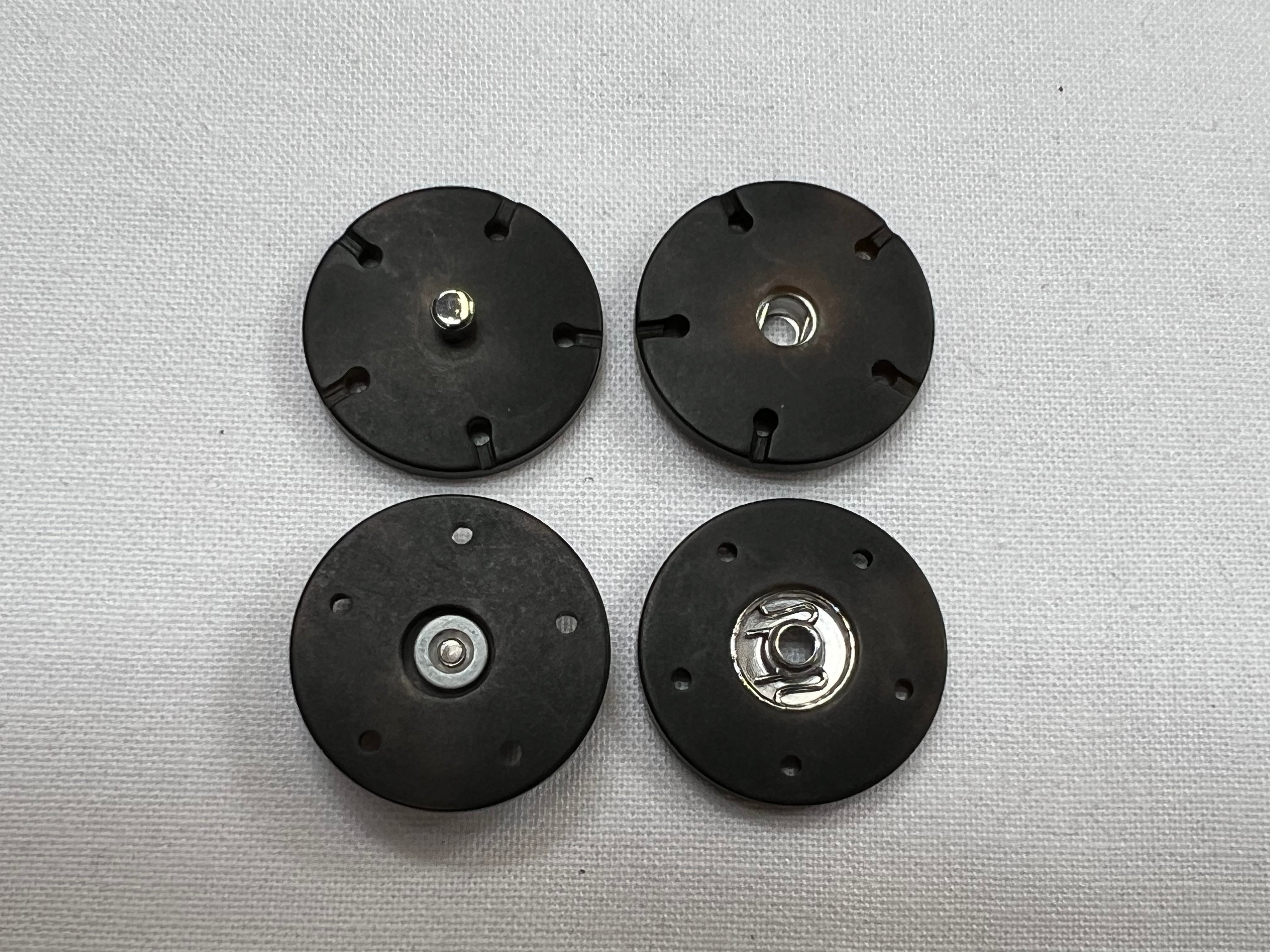 BOUTON PRESSION À COUDRE MARRON (LOT DE 6) - My Little Coupon