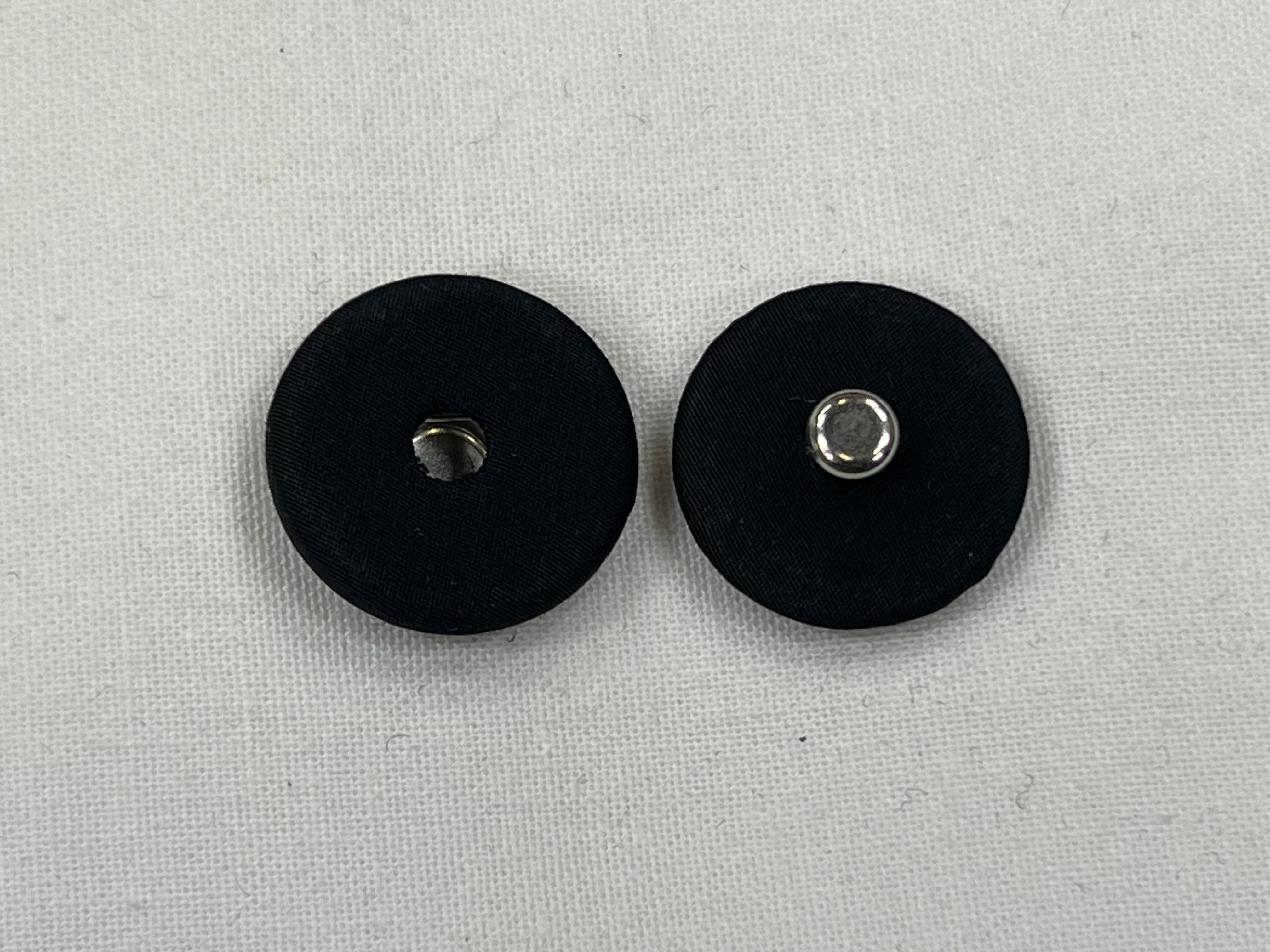 BOUTON PRESSION RECOUVERT À COUDRE NOIR (LOT DE 6) - My Little Coupon