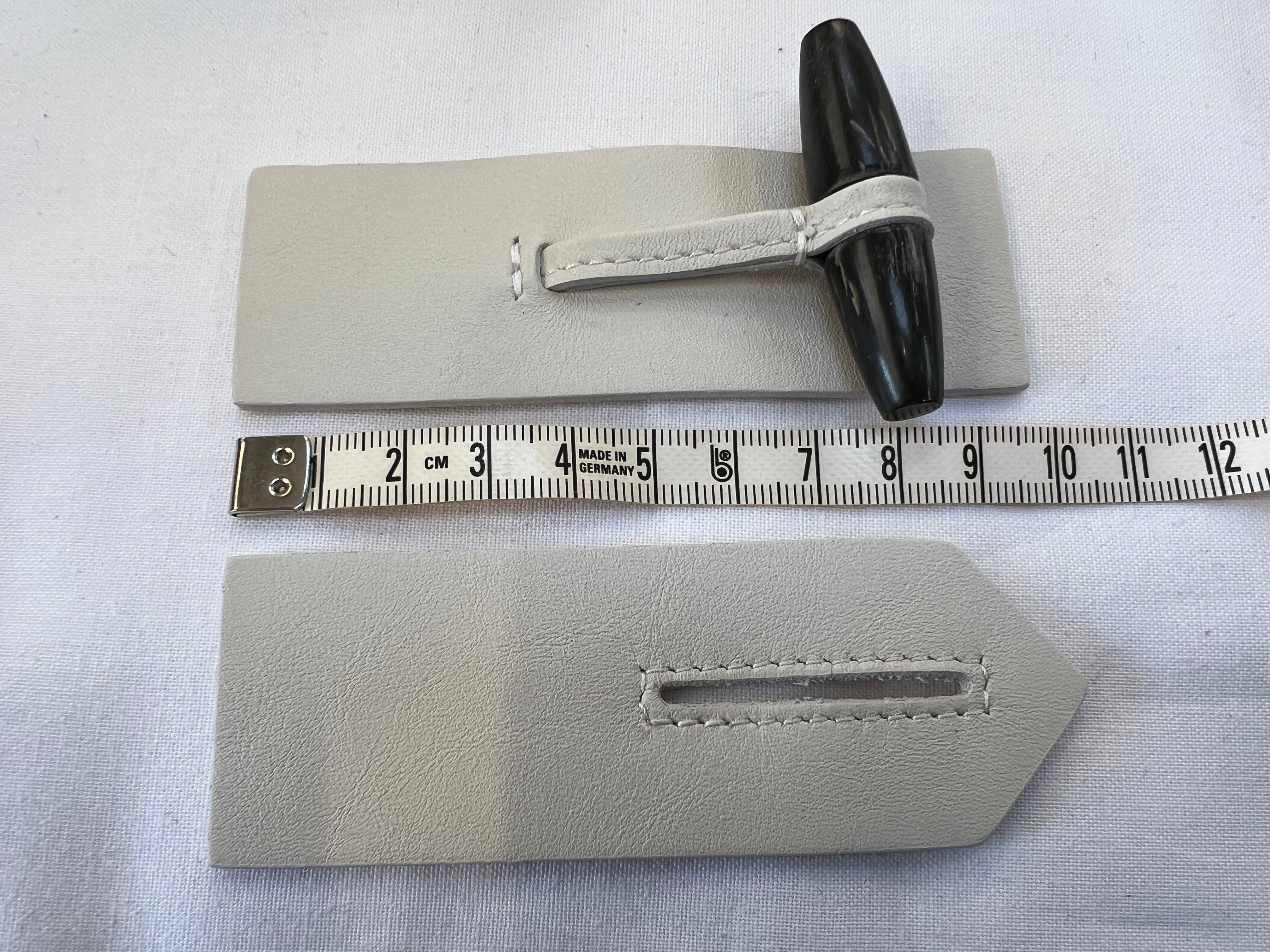 BRANDEBOURG CUIR Blanc grisé - My Little Coupon