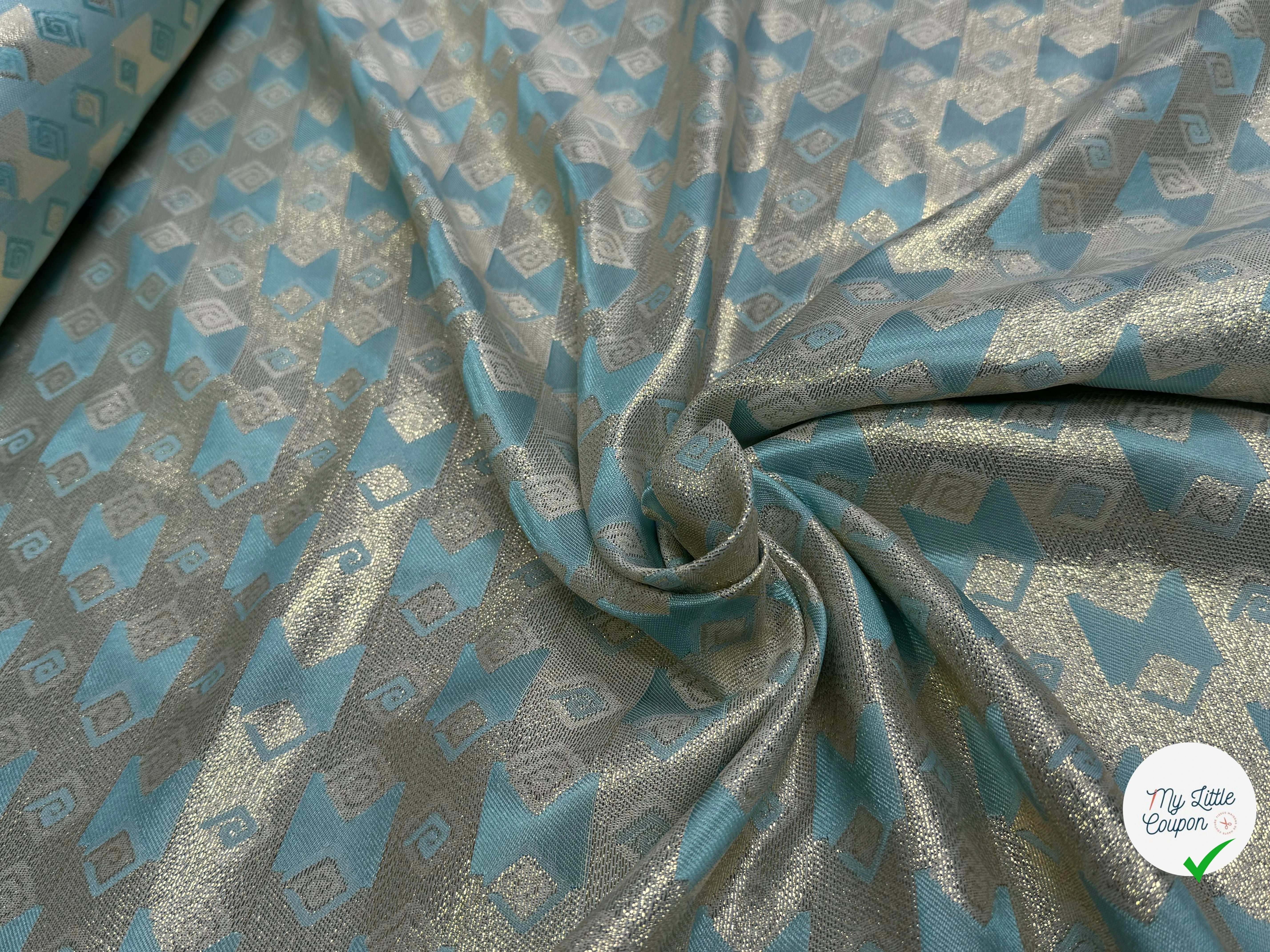 BROCARD ARGENTÉ BABY BLUE - My Little Coupon