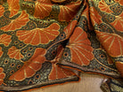 BROCARD ARGENTÉ FEUILLAGES ORANGE GOLD - My Little Coupon