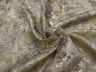 BROCART ARGENTÉ IMPERIAL MOTIFS FLORAUX BEIGE - My Little Coupon