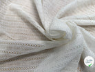 BRODERIE ANGLAISE 100% COTON CIRCULAIRE BLANCHE - My Little Coupon