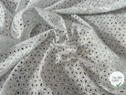 BRODERIE ANGLAISE COTON D'UN BLANC ECLATANT - My Little Coupon