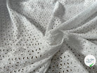 BRODERIE ANGLAISE COTON D'UN BLANC ECLATANT - My Little Coupon