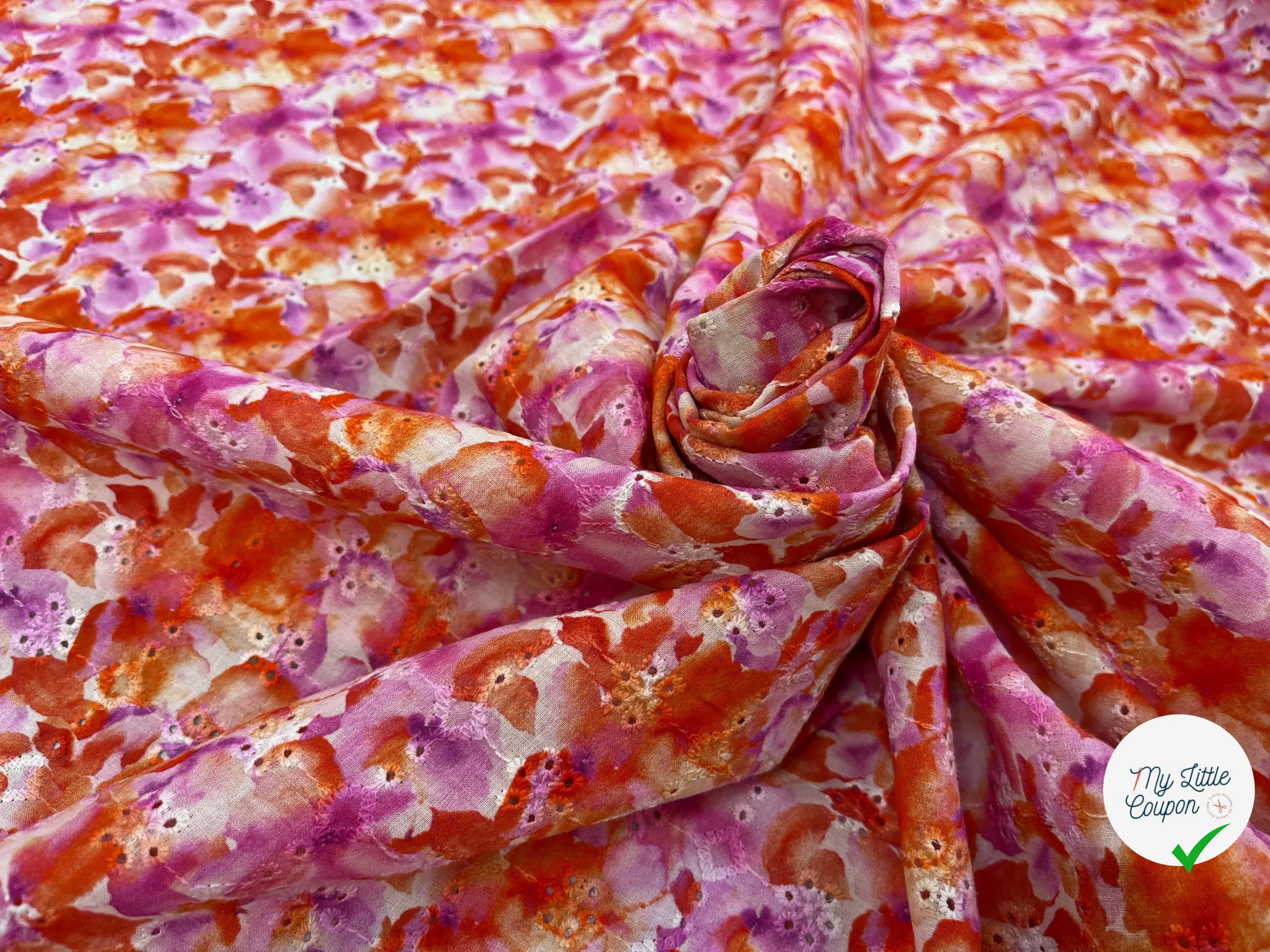 BRODERIE COTON BRODÉ DIGITAL FLOWER ROUGE - My Little Coupon