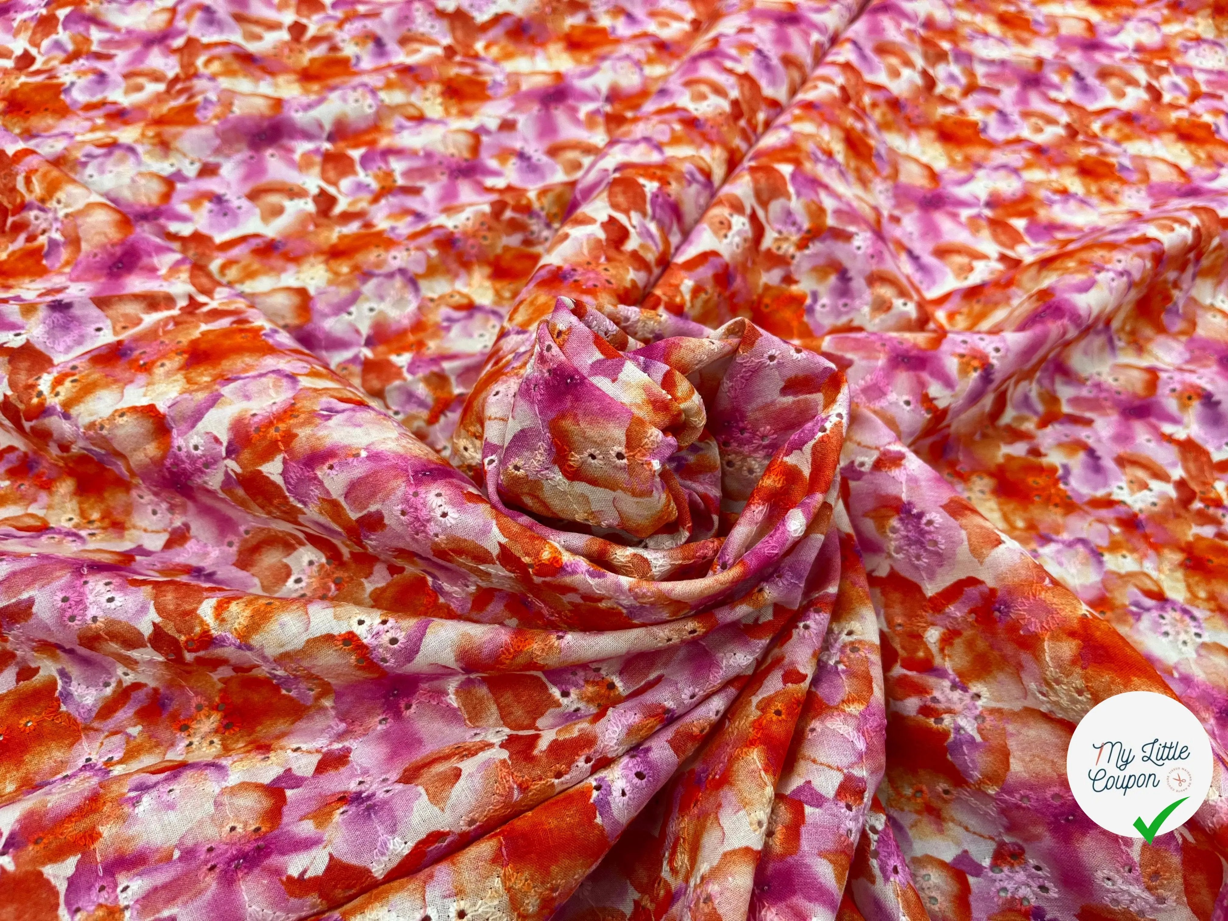 BRODERIE COTON BRODÉ DIGITAL FLOWER ROUGE - My Little Coupon