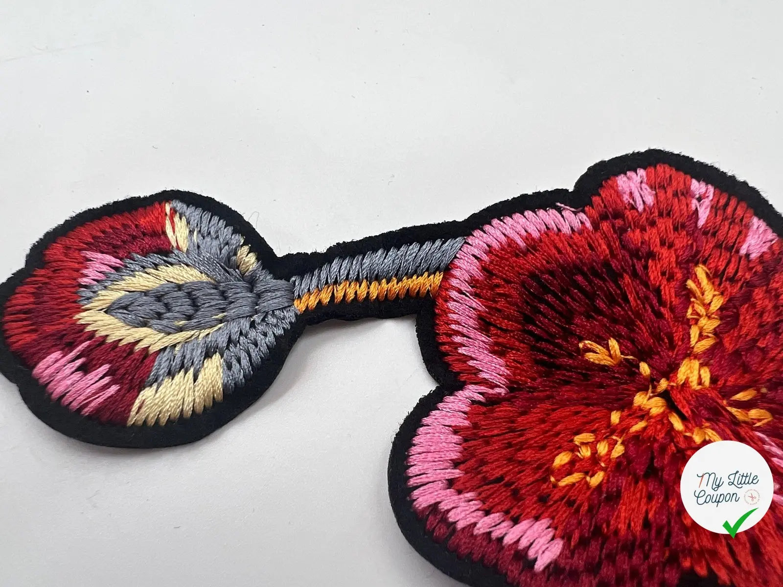 BRODERIE D’ORNEMENT FLEUR ET BOURGEON - My Little Coupon - tissu - coudre