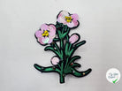 BRODERIE D’ORNEMENT FLEUR ROSE - My Little Coupon - tissu - coudre