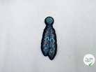 BRODERIE D’ORNEMENT PLUME BLEUE - My Little Coupon - tissu - coudre