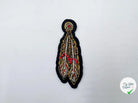 BRODERIE D’ORNEMENT PLUME ROUGE - My Little Coupon - tissu - coudre