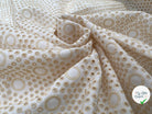 BRODERIE JAUNE MAIS ROSACE STRIPES - My Little Coupon - tissu - coudre