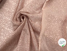 BRODERIE ROSACES SUR VOILE DE COTON SAUMON - My Little Coupon - tissu - coudre