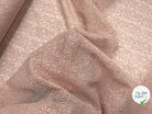 BRODERIE ROSACES SUR VOILE DE COTON SAUMON - My Little Coupon - tissu - coudre
